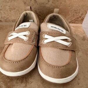 Stride Rite Beige Baby Walkers with White Accents- Pristine